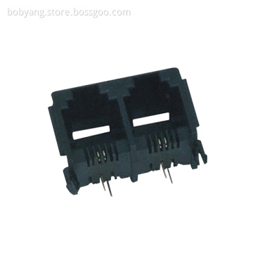 Side Entry Plastic 6P2C RJ11 Jack